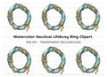 Nautical Rope Wreath Clipart Bundle