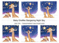 Baby Giraffes Stargazing Clipart Bundle