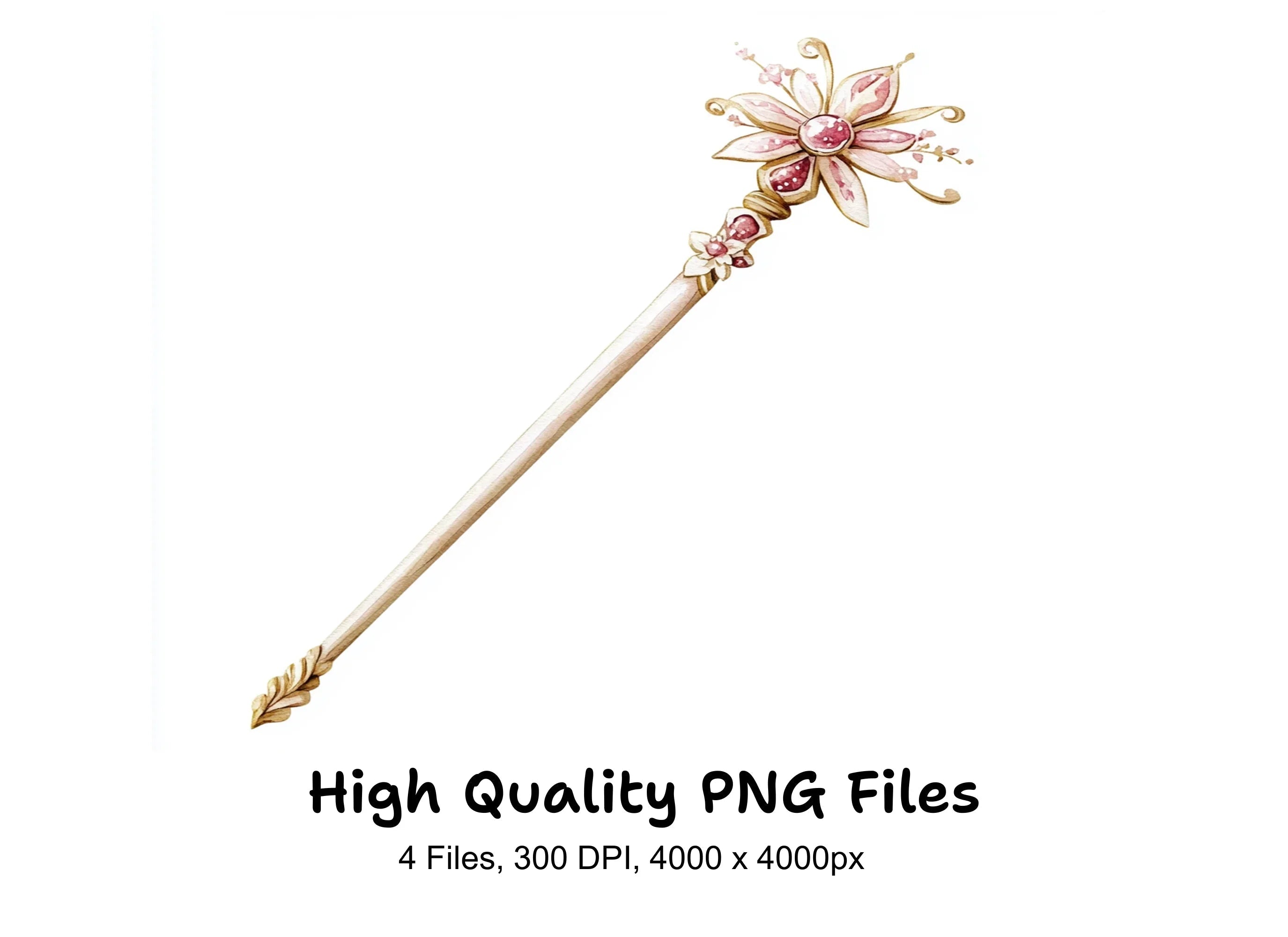 Enchanted Fairy Wands Clipart Bundle