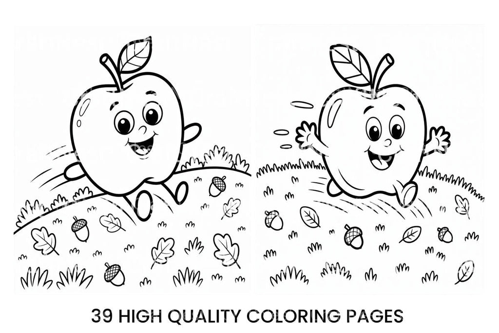 Cute Fruits Coloring Books