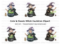 Witches Brewing Potions Clipart Bundle