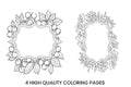 Berry and Leaf Frame Coloring Books