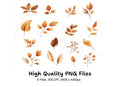Autumn Leaves Clipart Bundle