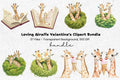 Cute Giraffe Family Clipart Bundle