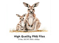 Kangaroo and Joey Clipart Bundle