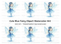 Cute Winter Fairy Magical Glow Clipart Bundle