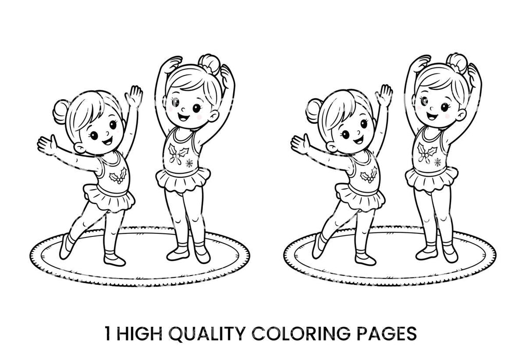 Christmas Ballerina Friends Coloring Books