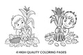 Kids Autumn Corn Harvest Coloring Books