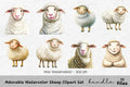 Adorable Sheep Clipart Bundle