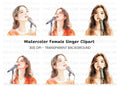 Female Singer Clipart Bundle