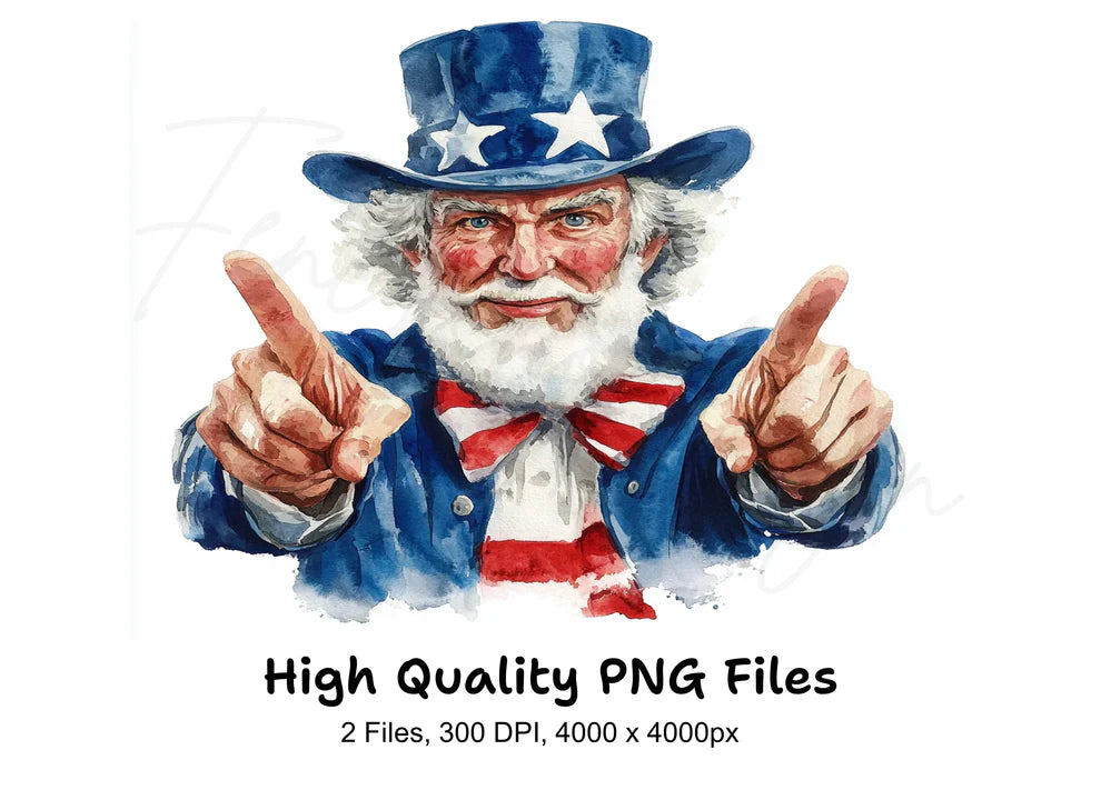 Uncle Sam Clipart Bundle
