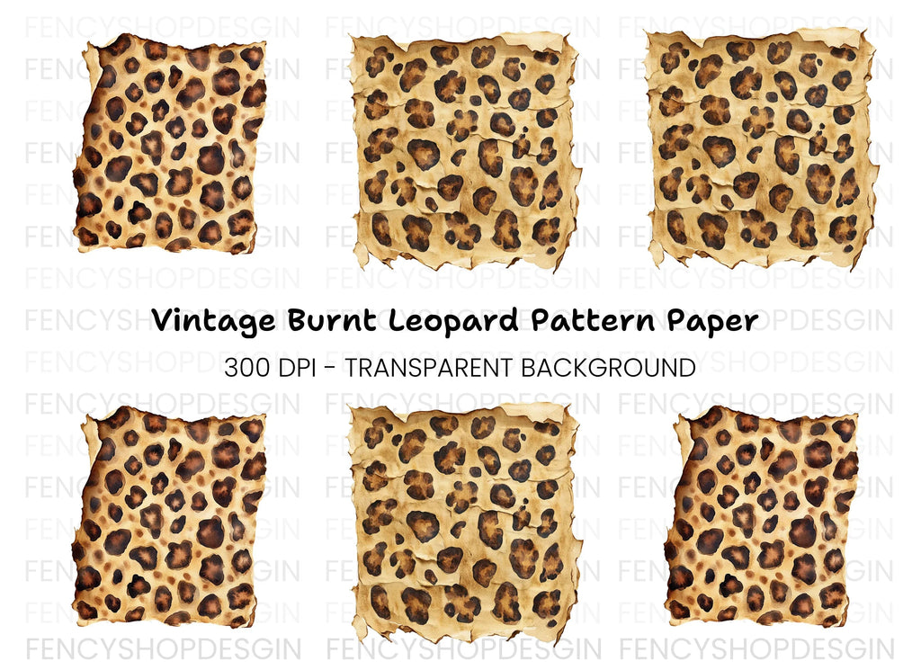 Leopard Texture Clipart Bundle