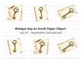 Antique Keys Clipart Bundle