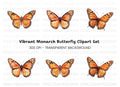 Monarch Butterfly Clipart Bundle