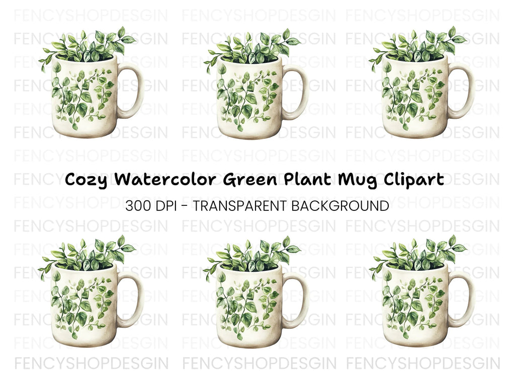 Green Vine Plant Clipart Bundle