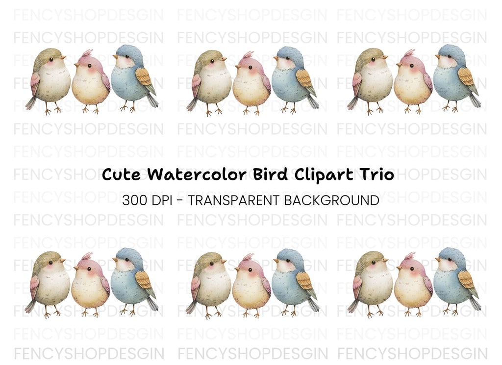 Cute Bird Clipart Bundle