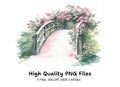 Enchanted Garden Bridge Clipart Bundle