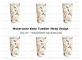 Elegant Rose Tumbler Clipart Bundle