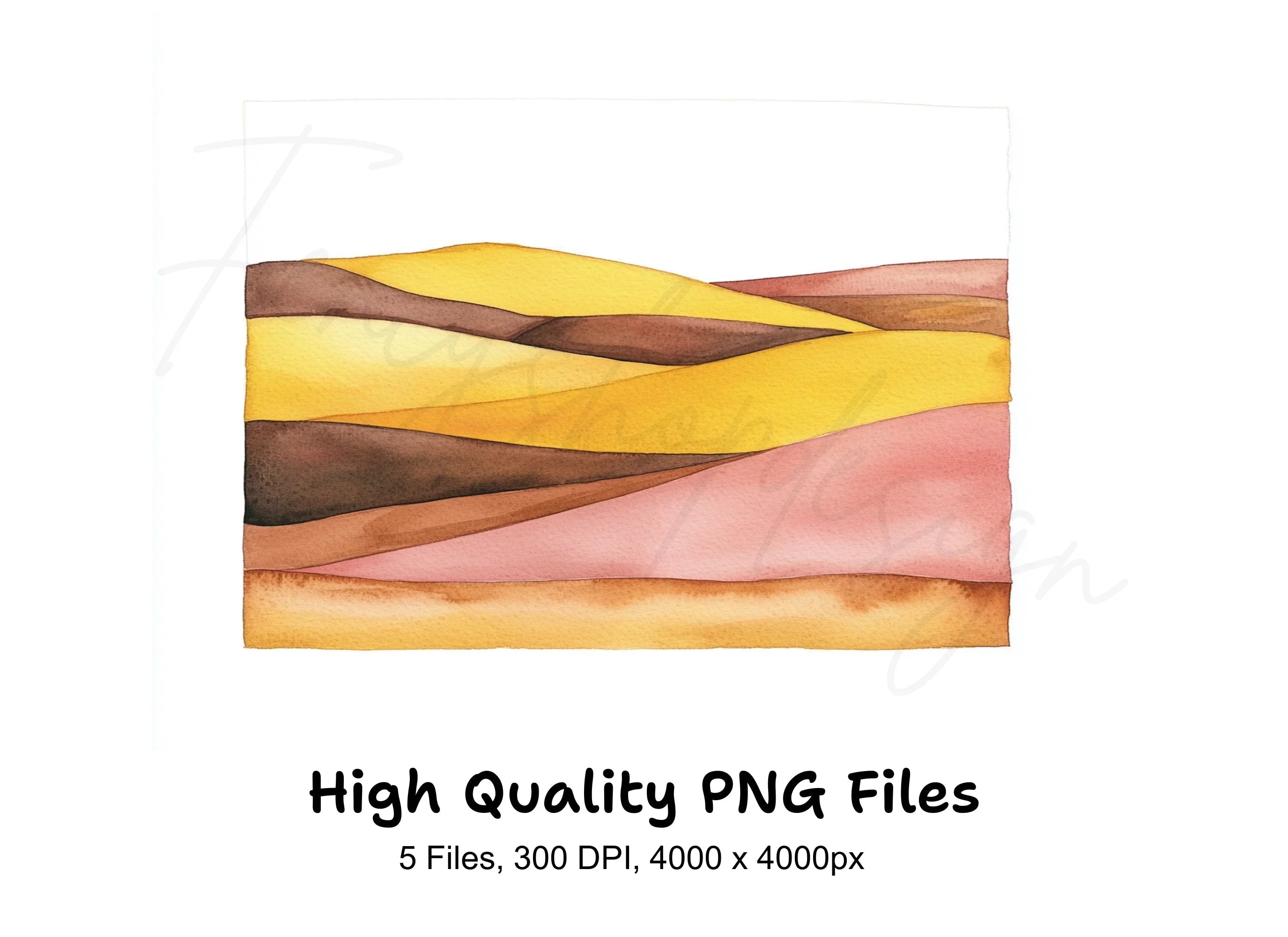 Abstract Landscape Clipart Bundle