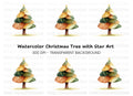 Festive Christmas Tree Clipart Bundle