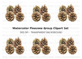 Pine Cones Clipart Bundle