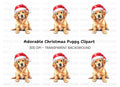 Golden Retriever Puppy Christmas Clipart Bundle