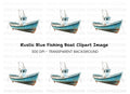 Fishing Boat Illustration Clipart Bundle