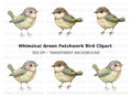 Whimsical Quilted Birds Clipart Bundle