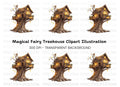 Enchanted Fairy Treehouse Clipart Bundle
