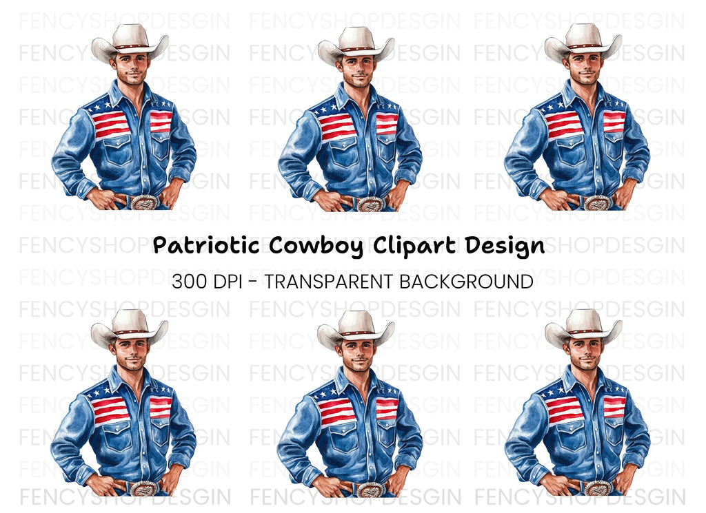 American Cowboy Clipart Bundle