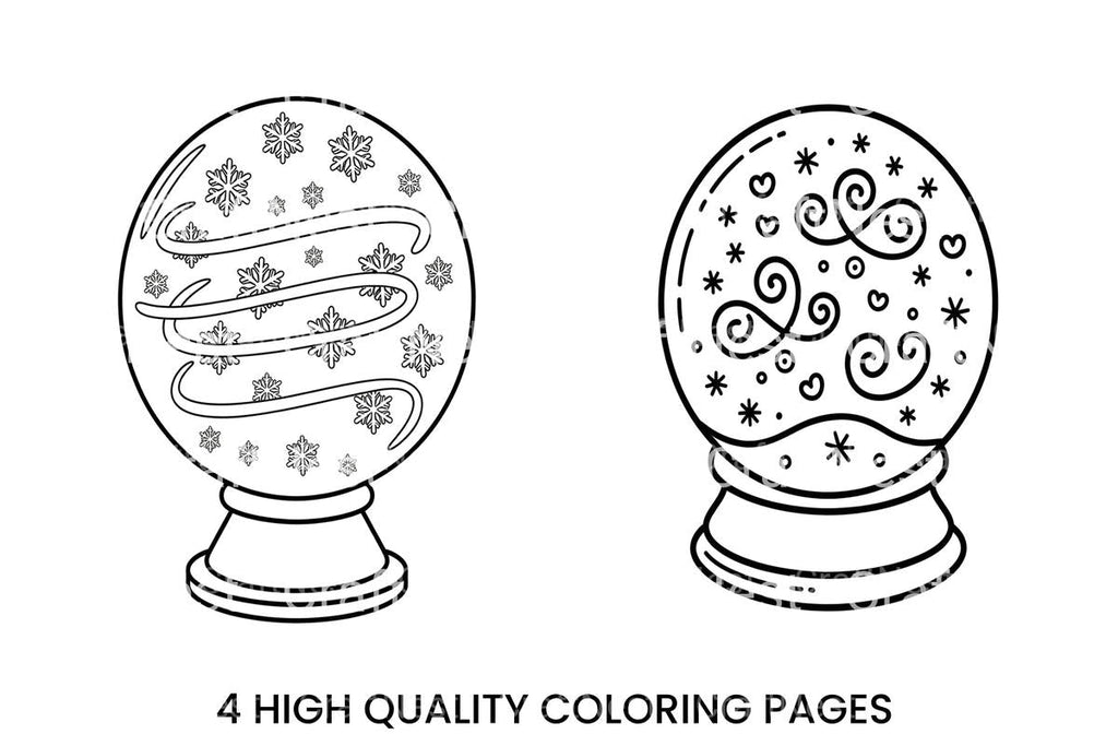 Winter Wonderland Snow Globe Coloring Books