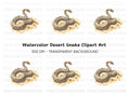 Desert Snake Reptile Clipart Bundle
