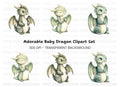 Cute Baby Dragon Clipart Bundle