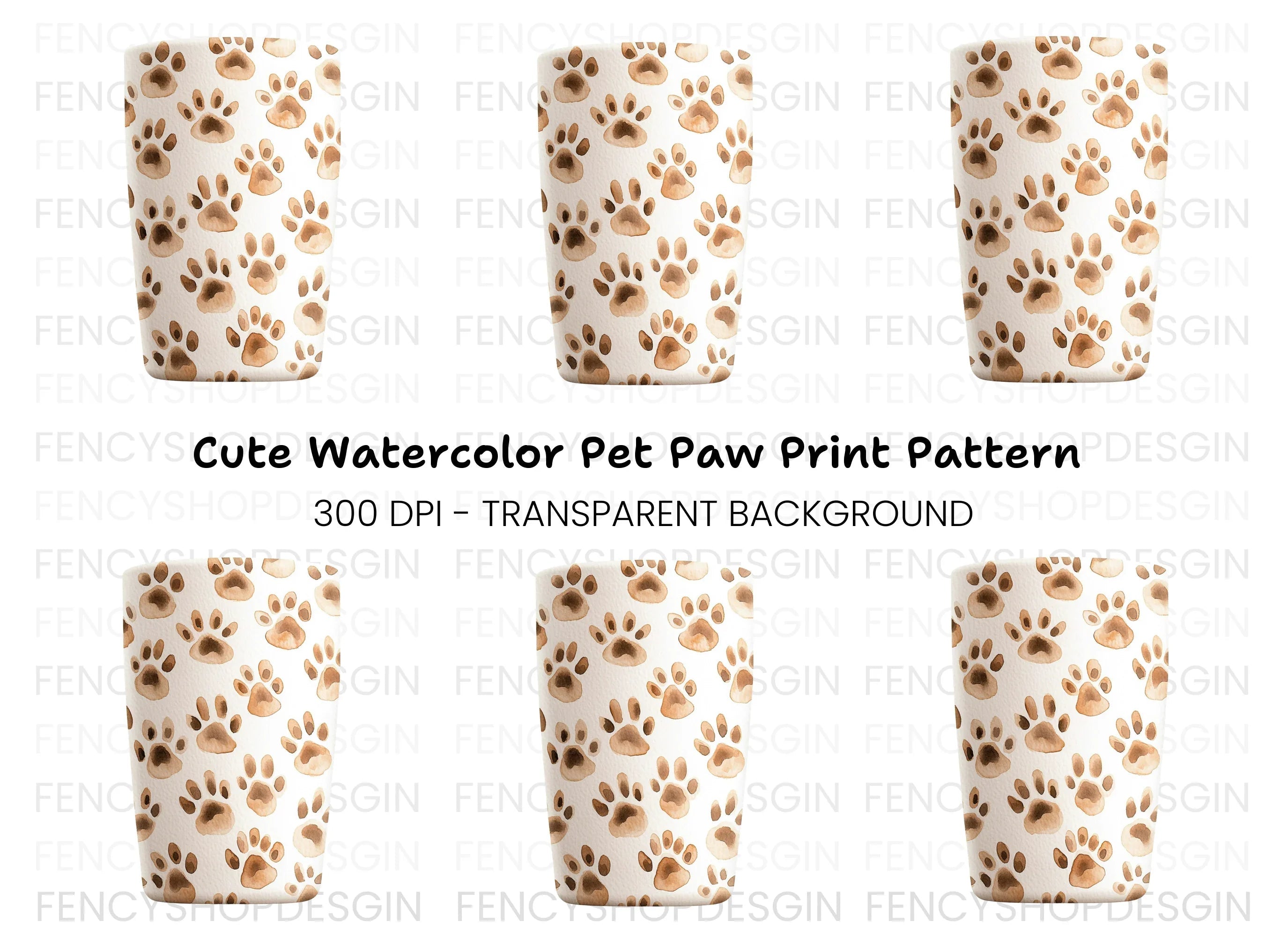 Cute Paw Clipart Bundle