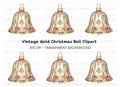 Elegant Christmas Bell Clipart Bundle