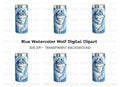 Blue Wolf Travel Clipart Bundle