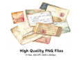 Vintage Letter Envelope Clipart Bundle