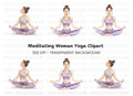 Yoga Poses Clipart Bundle