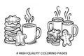 Hot Cocoa and Cookies Coloring Books