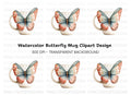 Pastel Butterfly Clipart Bundle