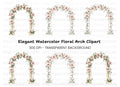 Elegant Floral Archway Clipart Bundle