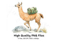Llama Hiking Adventure Clipart Bundle