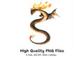 Fiery Dragon Clipart Bundle