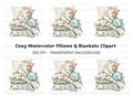 Floral Pillows Clipart Bundle