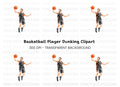 Basketball Player Slam Dunk Clipart Bundle