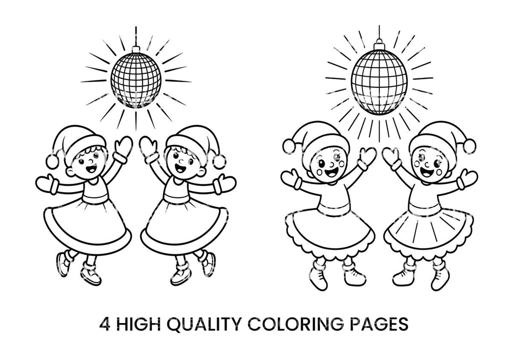 Snowflake Disco Party Fun Coloring Books