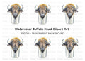 Buffalo Head Clipart Bundle