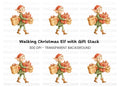 Christmas Elf with Gifts Clipart Bundle