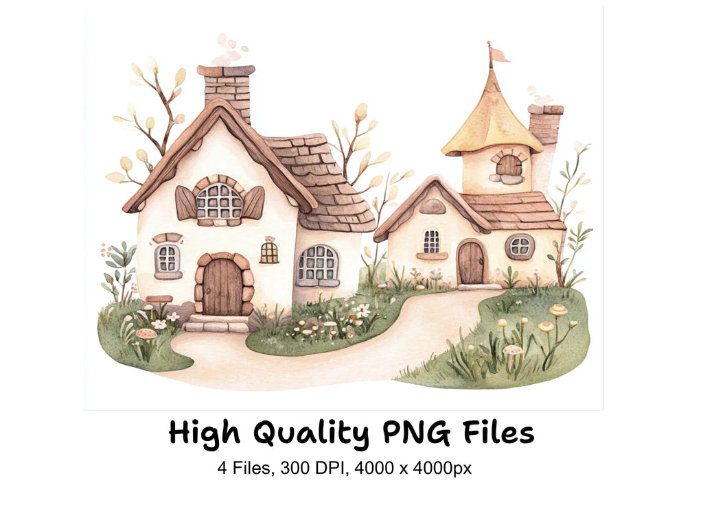 Fantasy Village Clipart Bundle