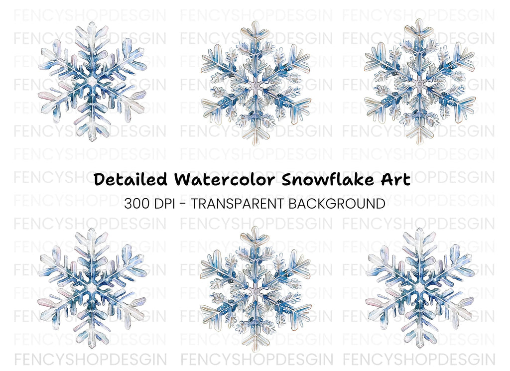 Snowflake Clipart Bundle